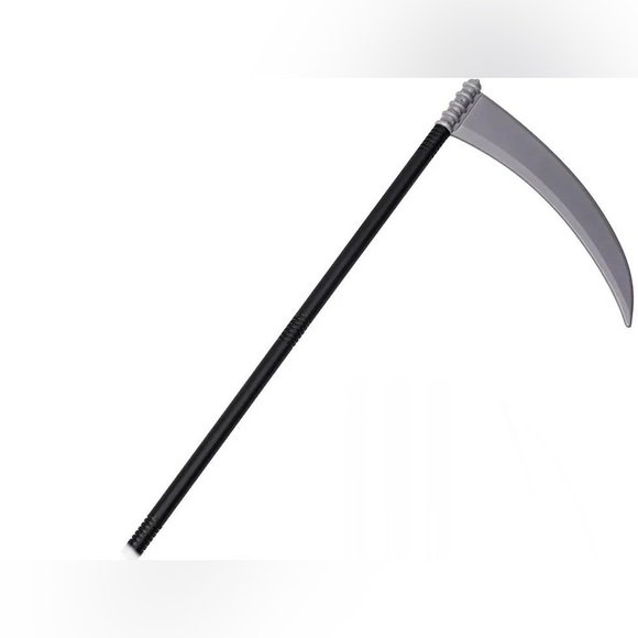 Grim Reaper Black Halloween Robe with plastic Sythe one size - Picture 12 of 16